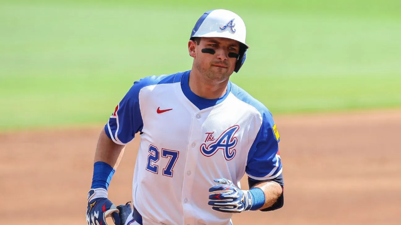 Braves tempatkan 3B Riley (abdomen) dalam daftar cedera